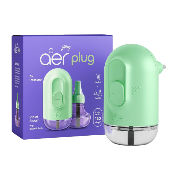 Godrej Aer Plug Electric Room Freshener Violet Bloom