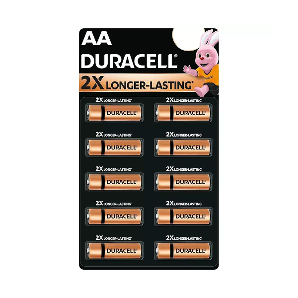 DURACELL Alkaline AA  Battery Everyday Devices, Clock, Remote, Toy